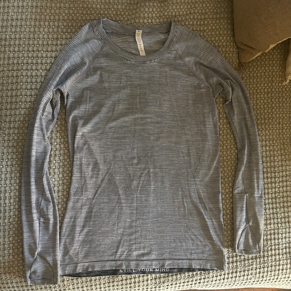 Lululemon Striped Long Sleeve Shirt